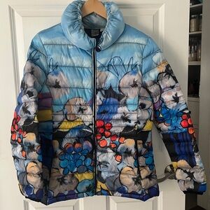 Dolcezza Simply Art puffer jacket - “Spring” by artist Jilie Bell floral print